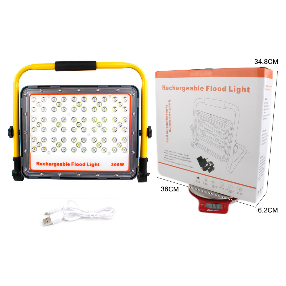 KINSACA Star Source Rechargeable plastic Lawn Floodlight 75*LED Specification image