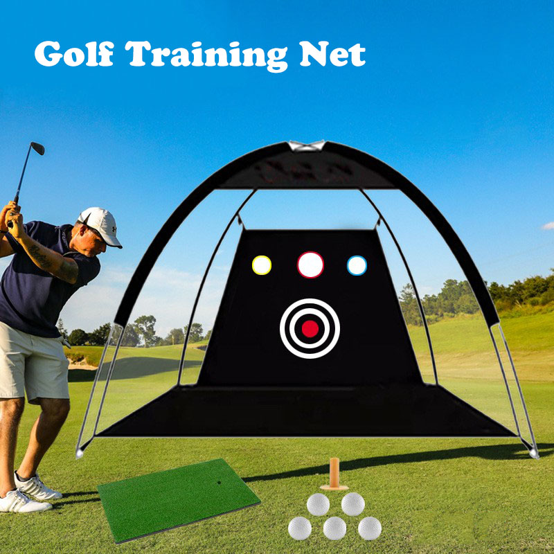 Golf高尔夫练习网室内练习网可切杆打击笼打击网高尔夫用品图