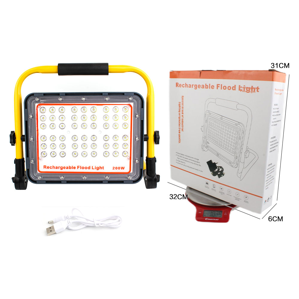 KINSACA Star Source Rechargeable plastic Lawn 54*LED Floodlight Specification image