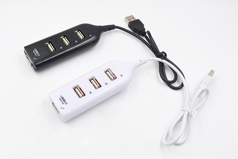 4-port HUB usb computer four-port one-drag quarter-cable converter docking dock four-port plug-in USB2.0 speed no-drive splitter