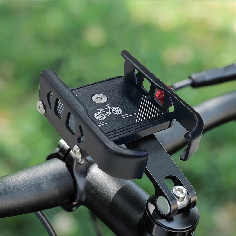 RXC-U8 bicycle handlebar, vertical phone stand, aluminum alloy phone stand, mountain bike bowl, cover, vertical phone stand, navigation stand, takeout phone clip Item Picture