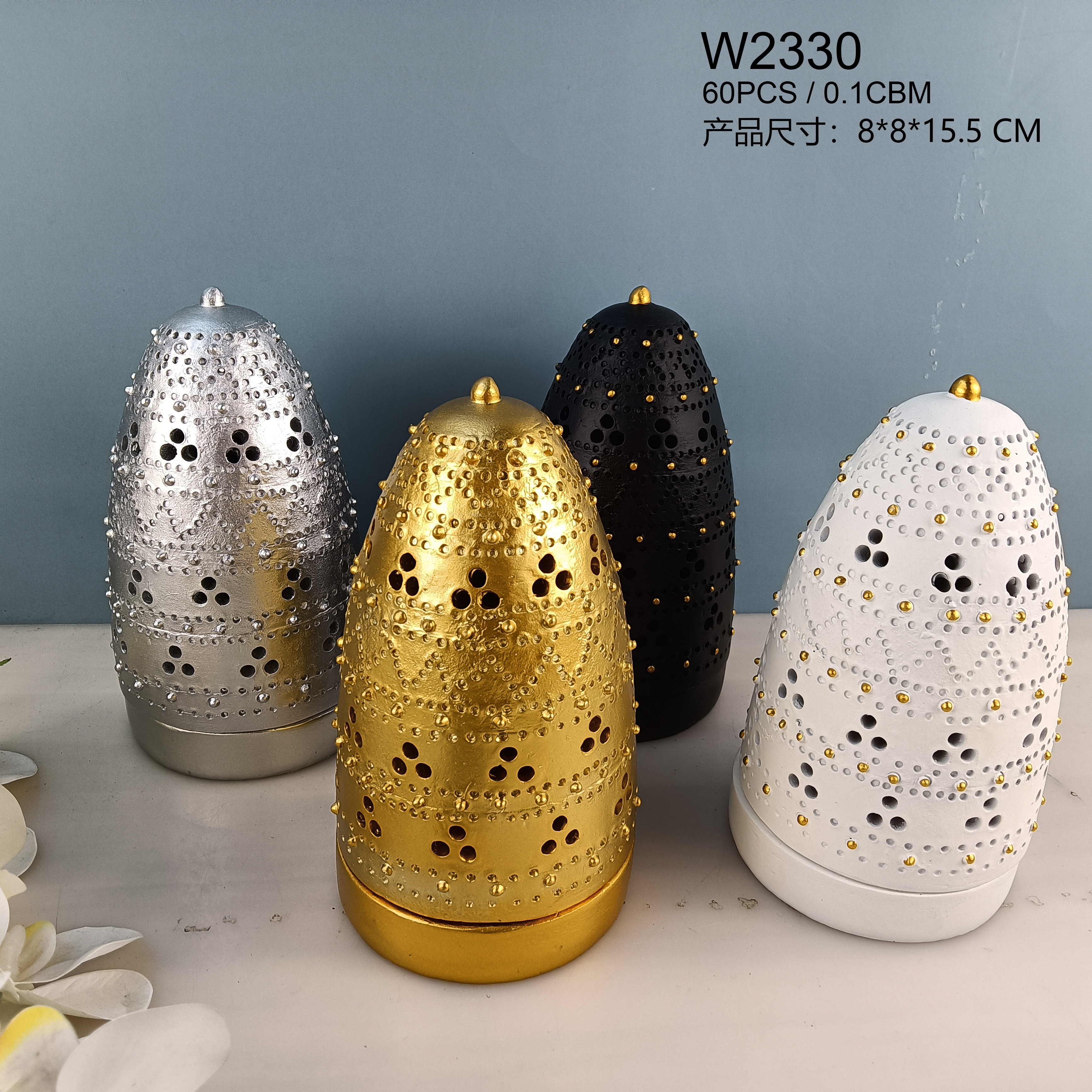 Cross-Border New Minimalist Creative Shape Design Sense Resin Middle East Charcoal Burner Muslim Home Decoration Craft Incense Burner