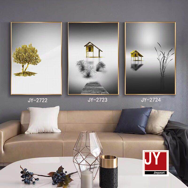 Decorative Painting Crystal Porcelain Painting Hanging Painting Decorative Painting Living Room Decorative Painting Item Picture