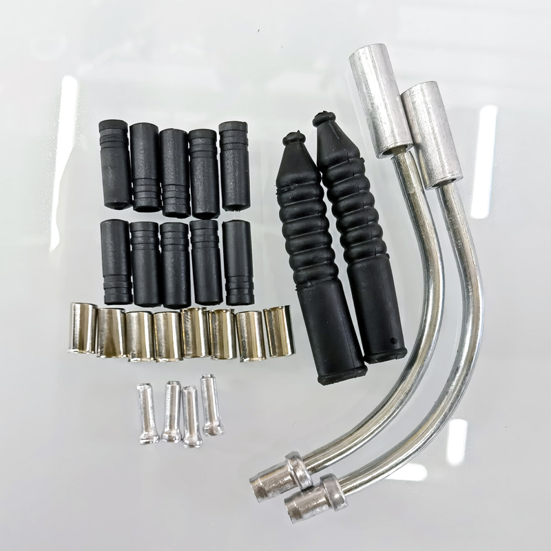 230816 bicycle brake + gear shifting conduit set, core inner wire, mountain road bike gear shifting cable, brake cable set, tail cap details Picture