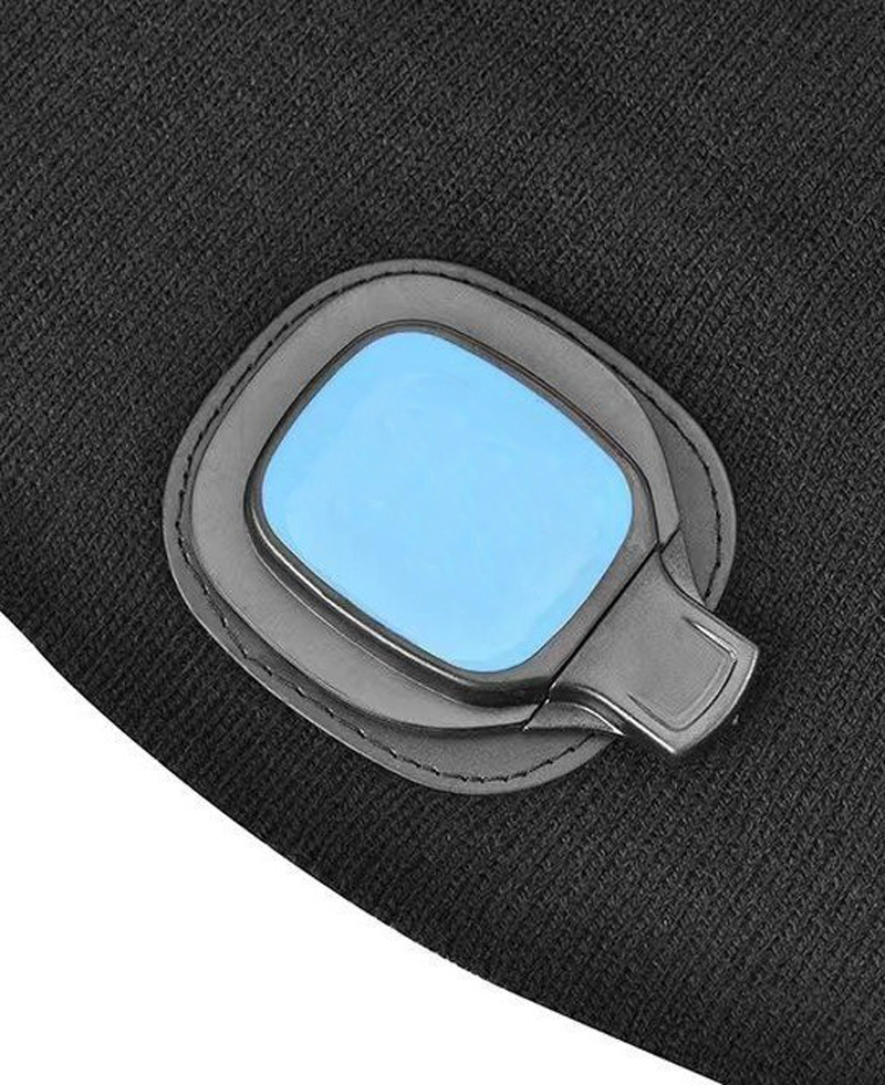 230929-1、-2USB充电帽子灯 COB针织帽灯 户外野营发光帽子 毛线帽灯详情9