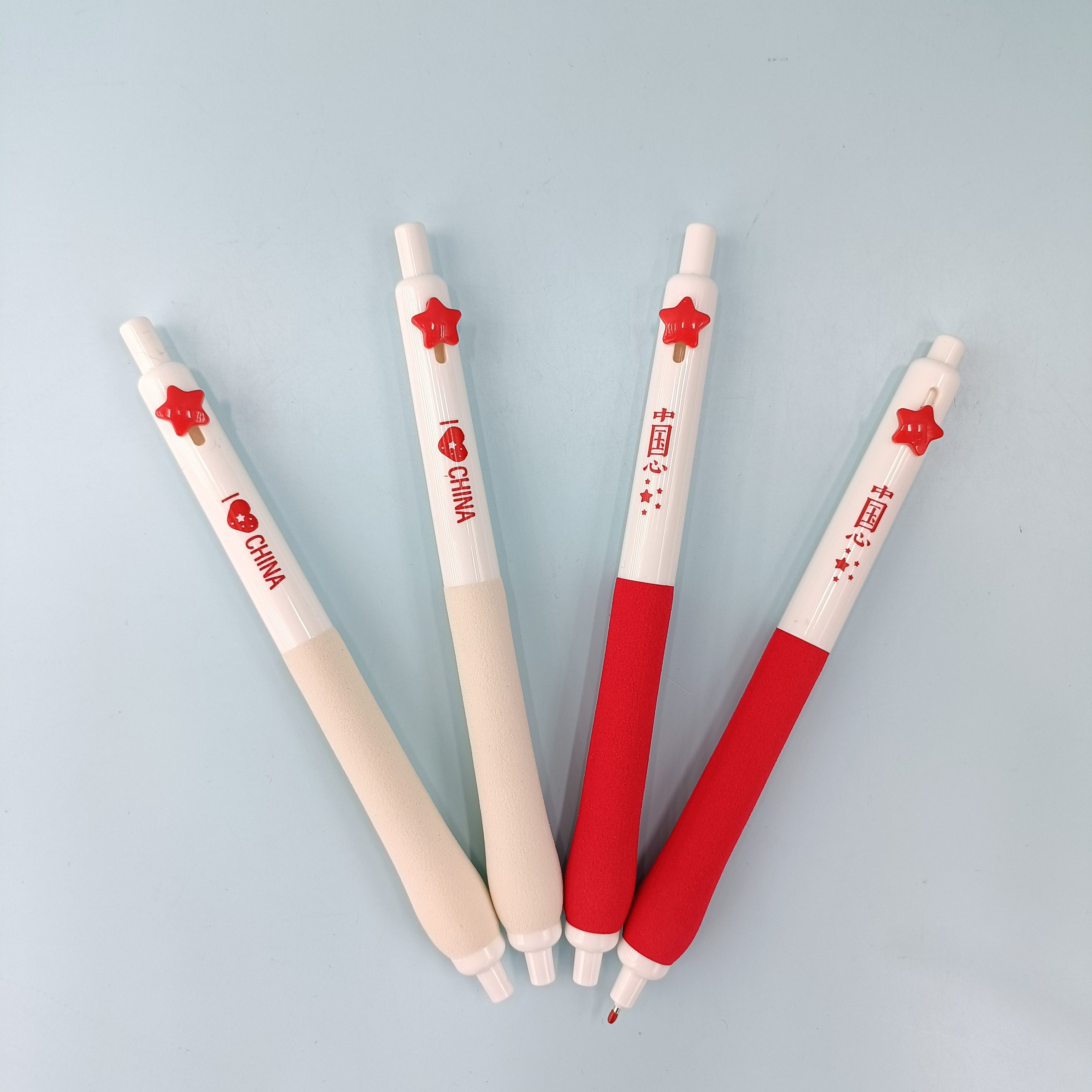 ins Creative and simple Chinese Heart Press gel pen Specification image