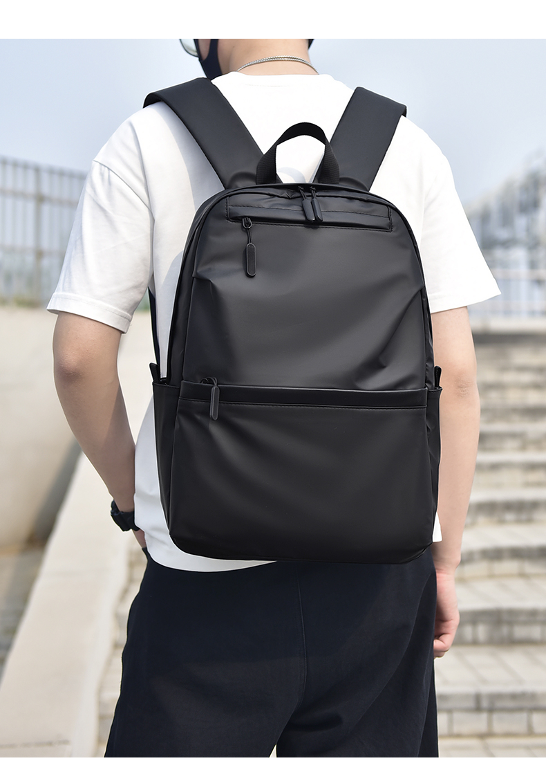 新款大容量双肩包男士休闲包商务简约时尚旅行包笔记本电脑背包详情21
