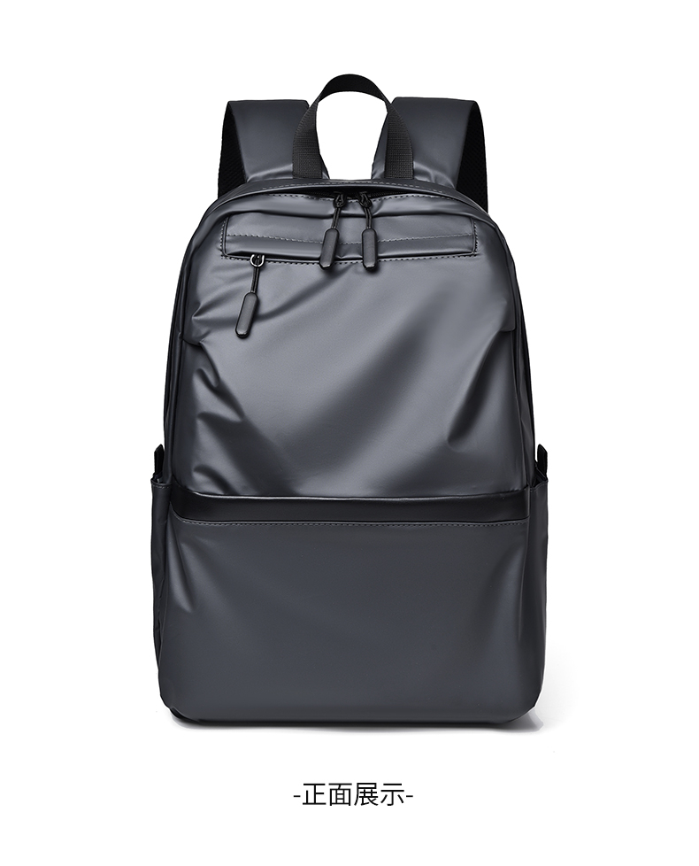 新款大容量双肩包男士休闲包商务简约时尚旅行包笔记本电脑背包详情4