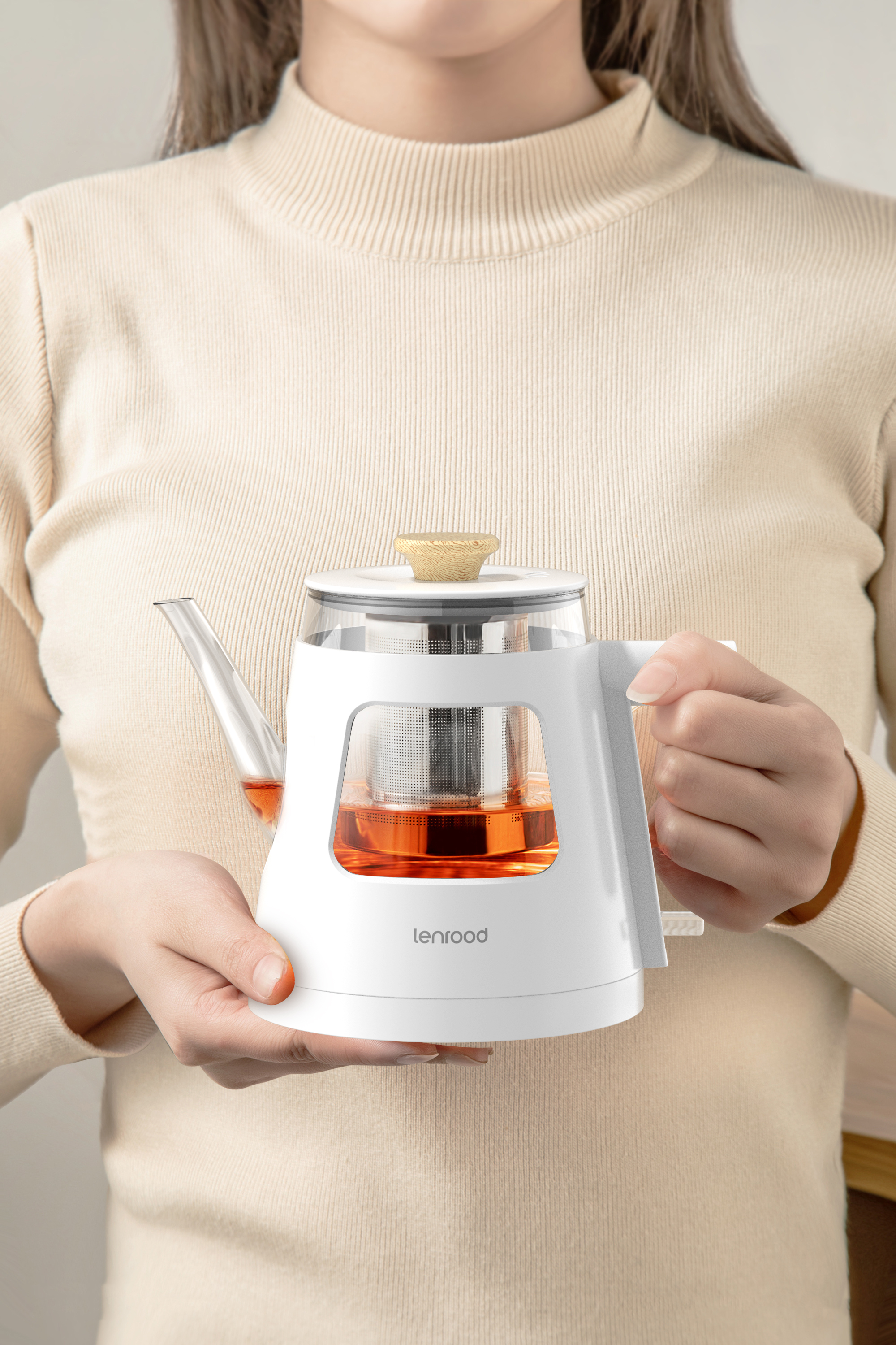 邻鹿烧水壶电热煮茶器小家电自动断电大容量家用热水壶厨房电器013