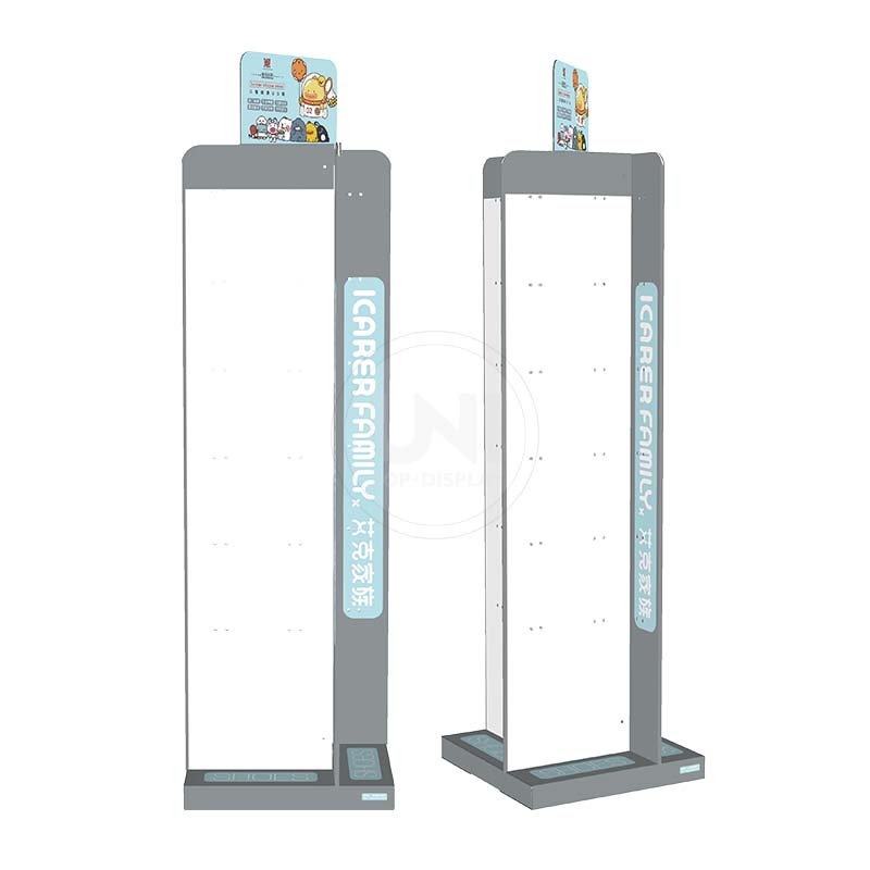 零食纸货架纸板展架商超促销纸展架食品纸质货架瓦楞纸展示架落地白底实物图