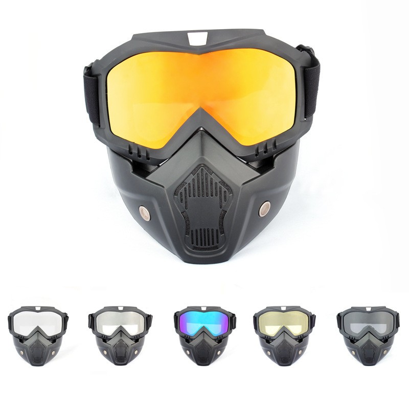 230729 Harley Mirror mask Labor protection glasses Large goggles goggles against wind and dust dirt motorcycle electric bike riding protective glasses