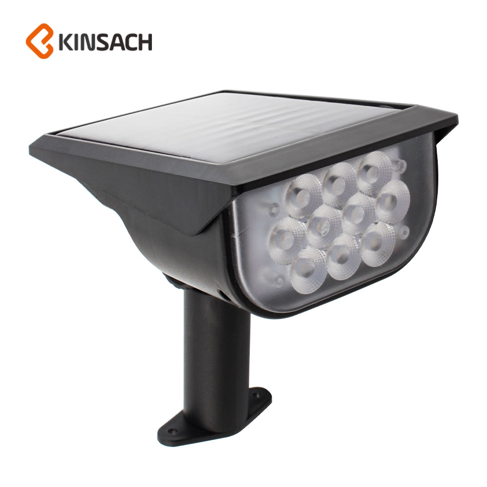 KINSACA Star source solar wall lamp inserted ground spotlights RGB color light
