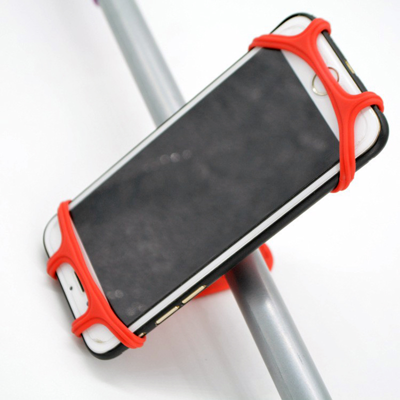 D10 soporte de teléfono de silicona de bicicleta de montaña clip de teléfono de bicicleta bicicleta soporte de navegación del teléfono de ciclismo funda Item Picture