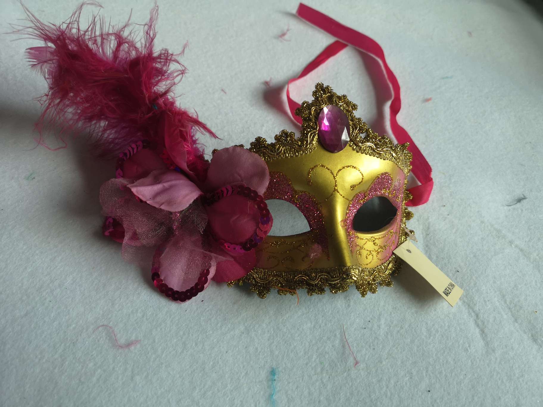 节日派对/面具/万圣节/鬼节/羽毛面具/化妆舞会白底实物图