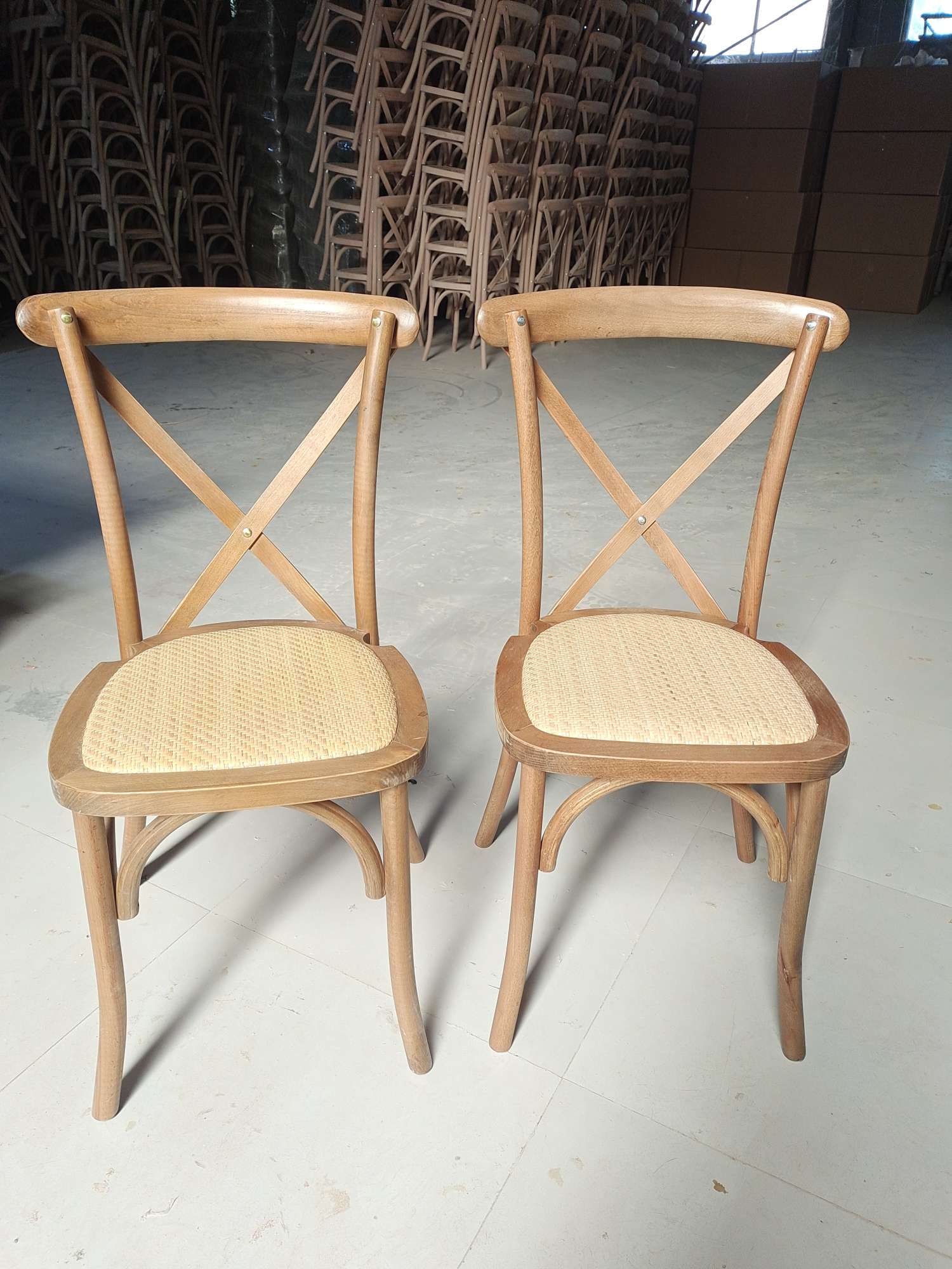 星辰家具实木家具X背椅子 家装家具产品图