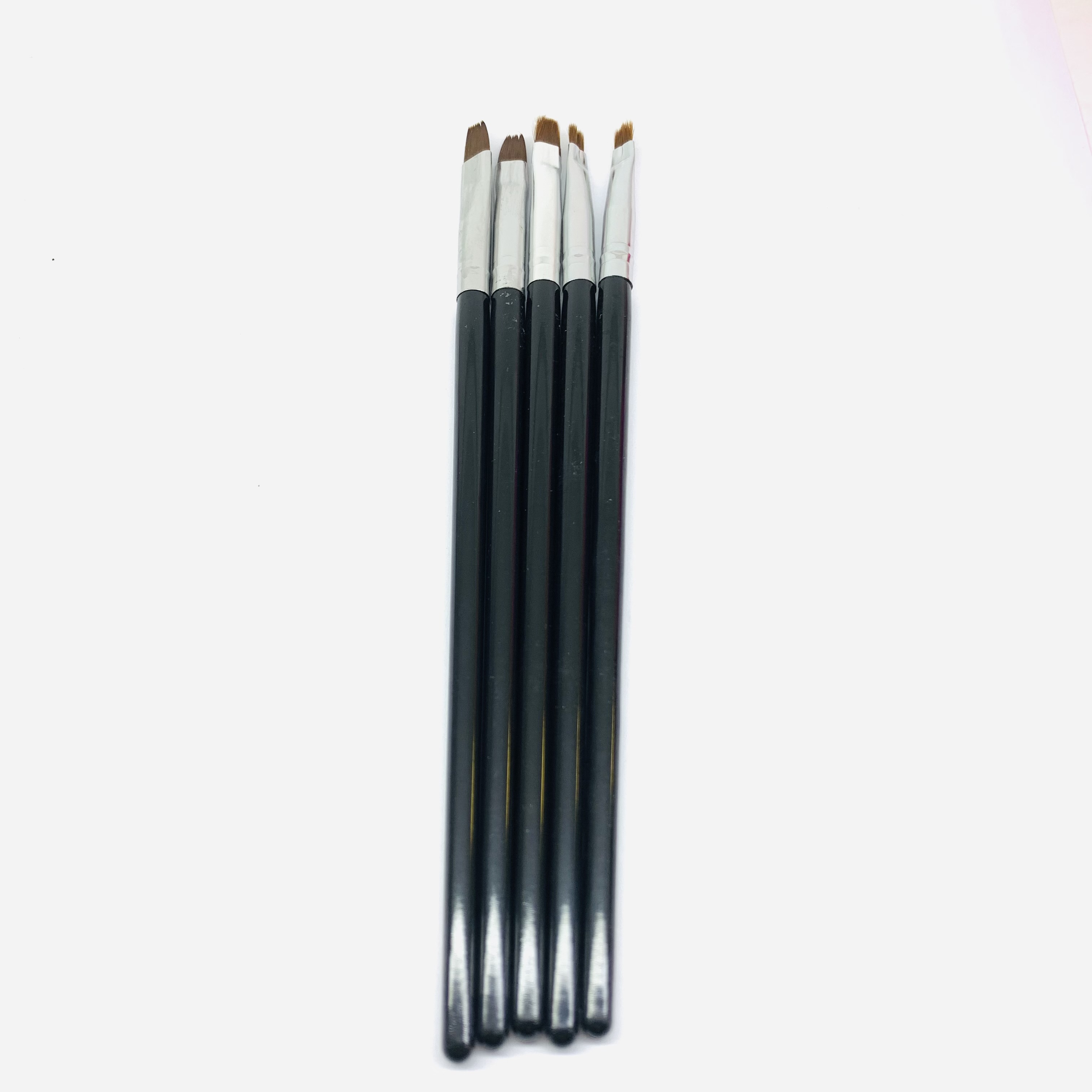290 Black wooden pole 5 pieces with light therapy pen Flat head light therapy pen Light therapy construction extended glue laying nail pen