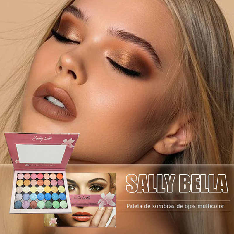 35-color multi-functional eyeshadow palette in pink Specification image