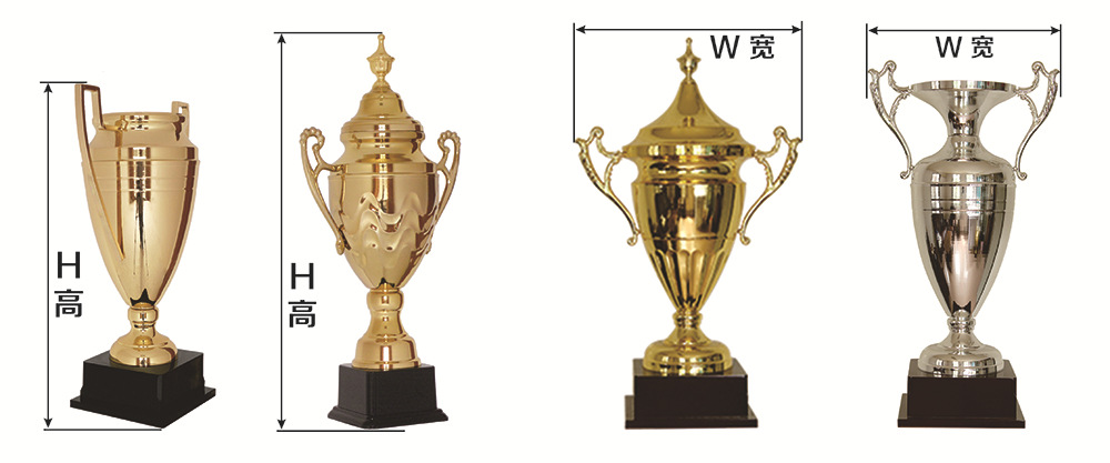 小嘟嘟XDNX-SW-1138金属塑料组合金银色奖杯批发运动体育比赛发奖刻字详情15