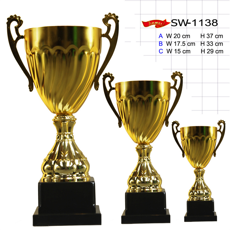 小嘟嘟XDNX-SW-1138金属塑料组合金银色奖杯批发运动体育比赛发奖刻字详情图2