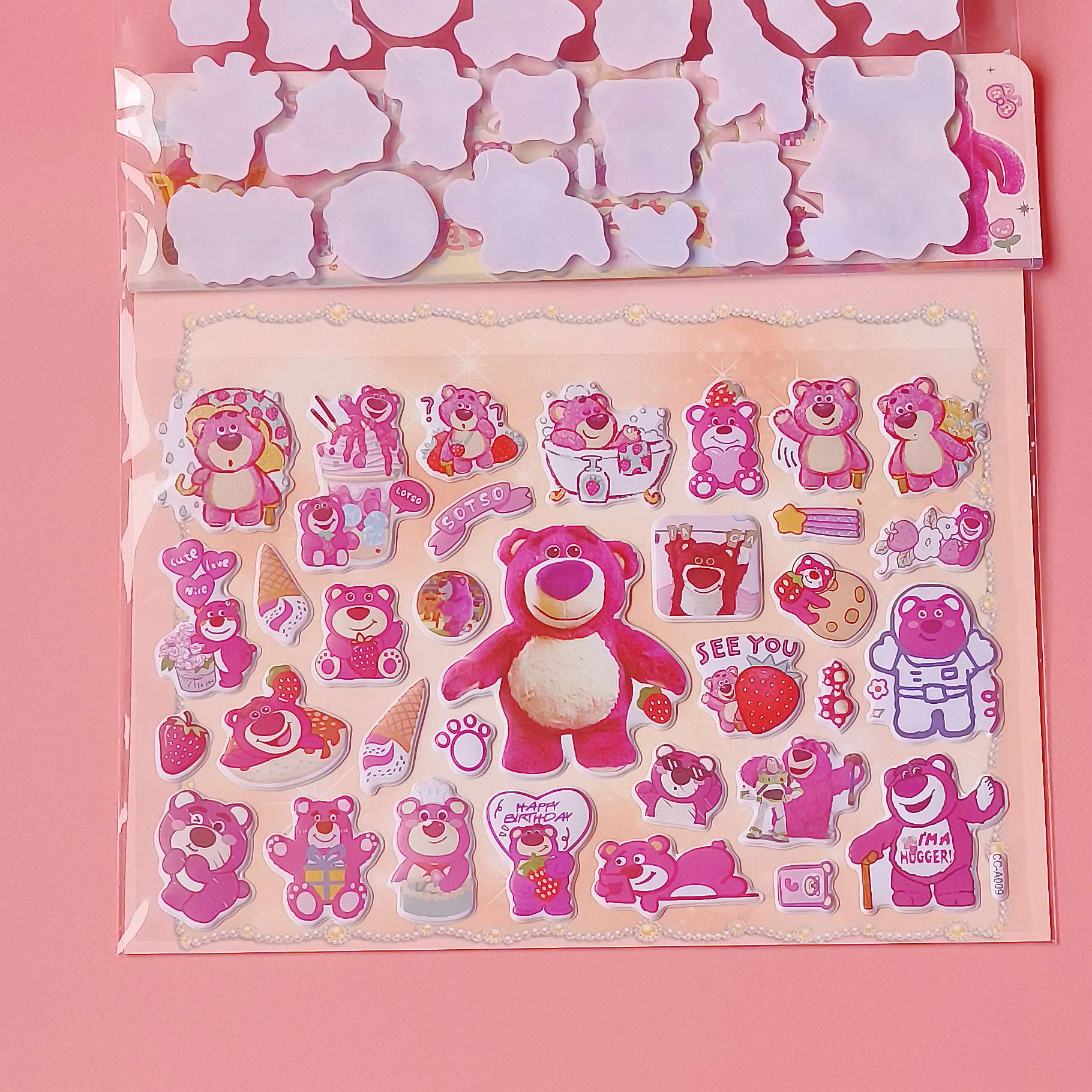 CC-A Double-layer gilded bubble stickers Item Picture