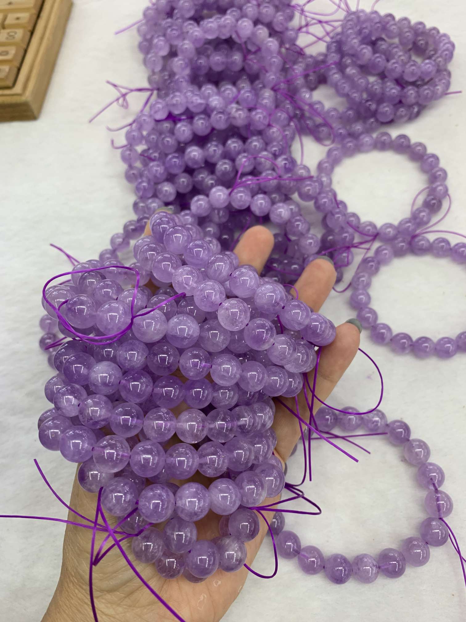 薰衣草，8毫米，10毫米上新货，10条起批💰8毫米30元一条，10毫米45元一条详情图6