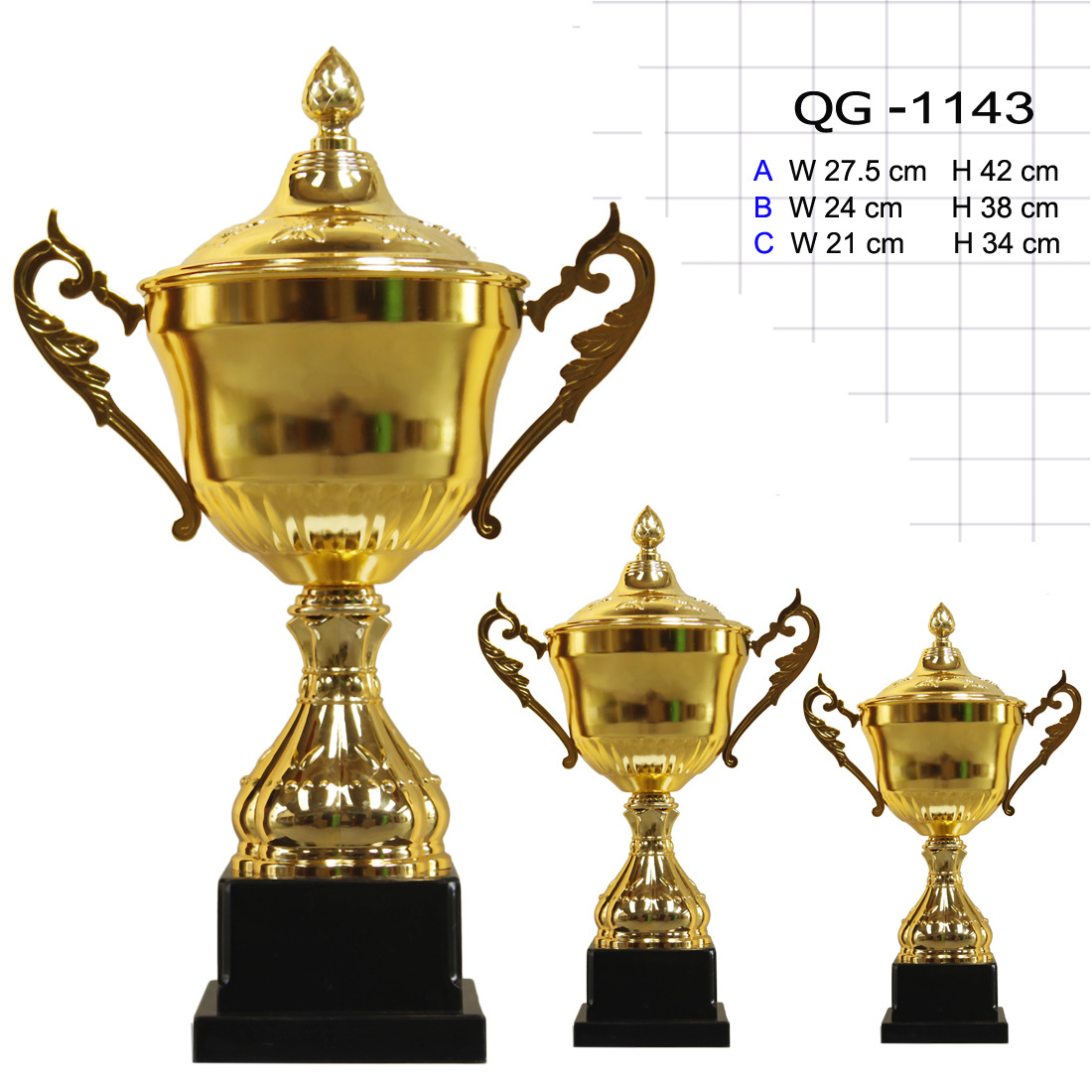 小嘟嘟XDQG-1143金属塑料合制中小型奖杯运动体育塑胶座工厂批发详情7