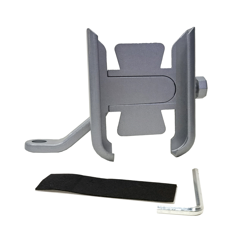 3322 soporte de teléfono de moto soporte de teléfono de aleación de aluminio para llevar jinete montar soporte de navegación moto eléctrica soporte de teléfono clip titular Item Picture