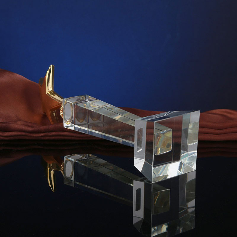 小嘟嘟XDCZ-720-007创意四方柱金属五角星奖杯定制公司纪念品优秀员工奖牌刻字批发详情11