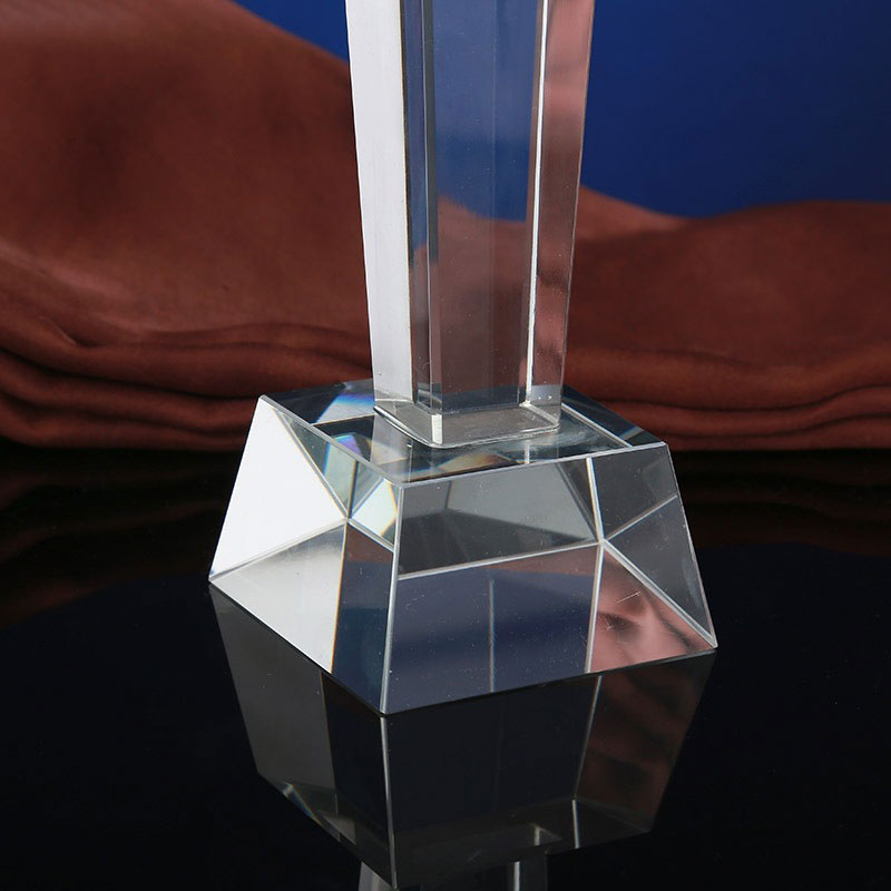 小嘟嘟XDCZ-720-007创意四方柱金属五角星奖杯定制公司纪念品优秀员工奖牌刻字批发详情10