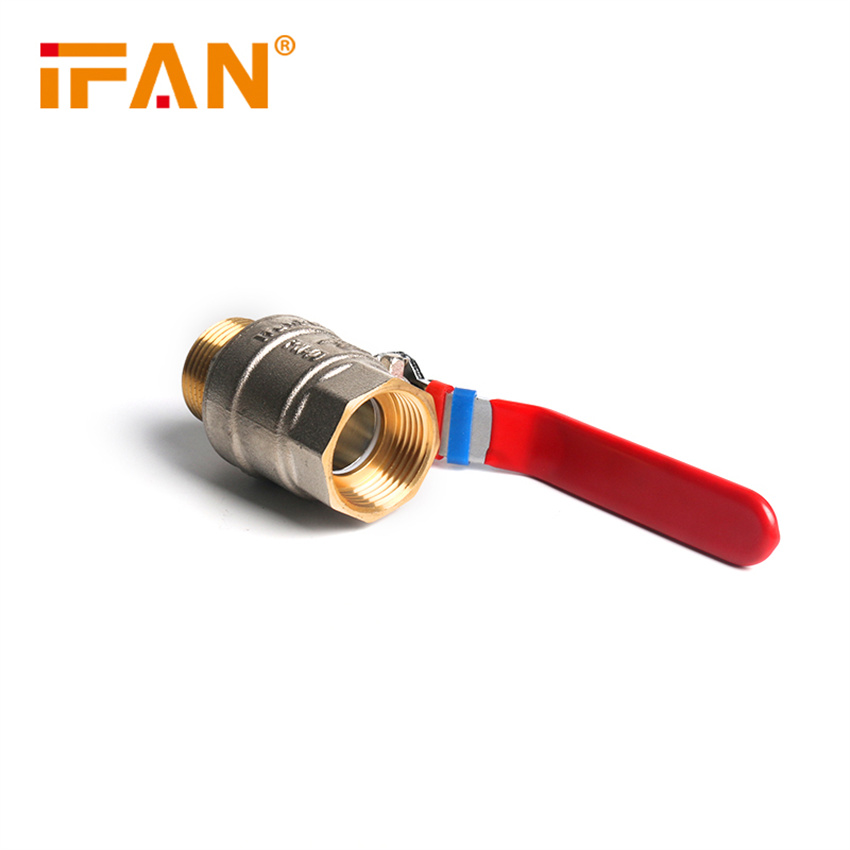 IFAN copper ball valve 81068 1-1/2"FF-L Long handle butterfly handle Item Picture