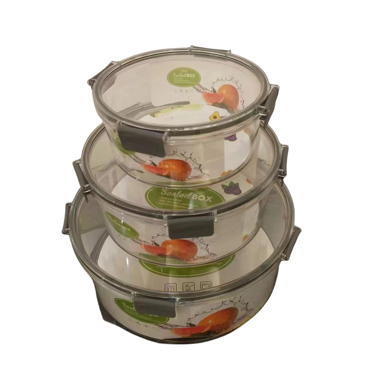 Heat-resistant microwave lunch box, transparent glass food storage box, sealed lunch box, refrigerator storage box, glass bowl with lid Application Scenario