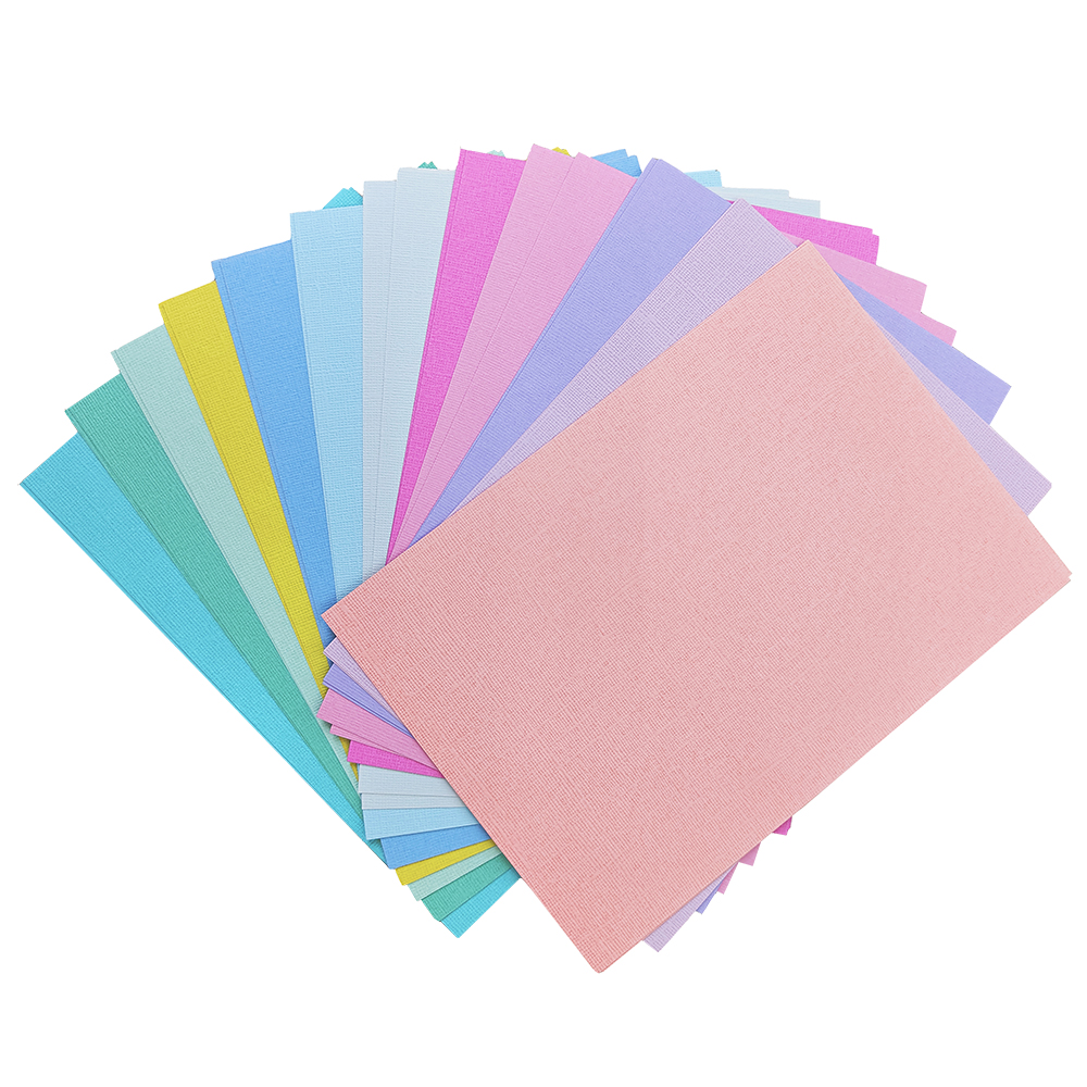 A5彩色布纹纸216g 美工纸  DIY卡纸  手工纸 12色 (24张)产品图