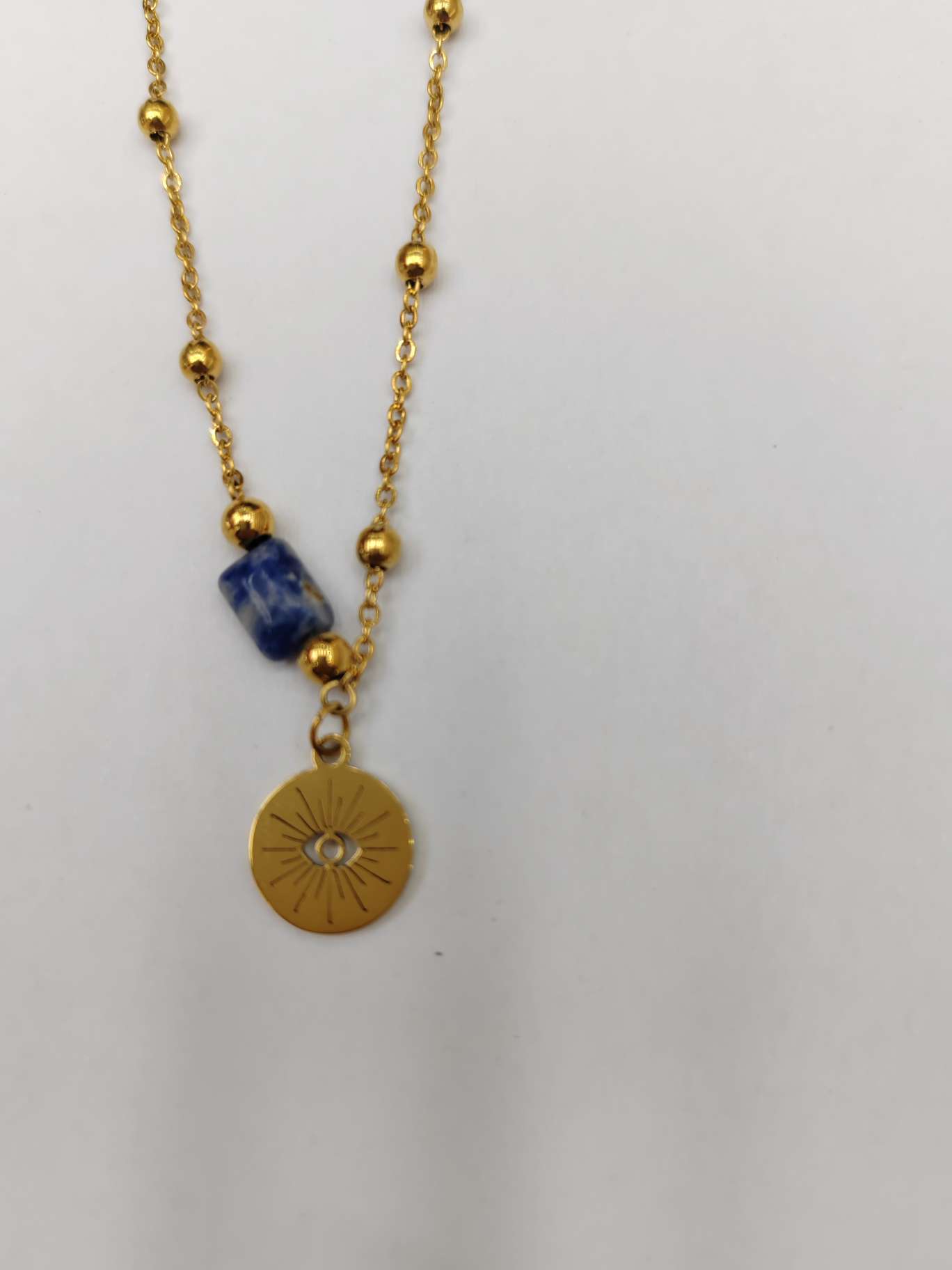 INS潮流不锈钢/天然石吊坠产品图