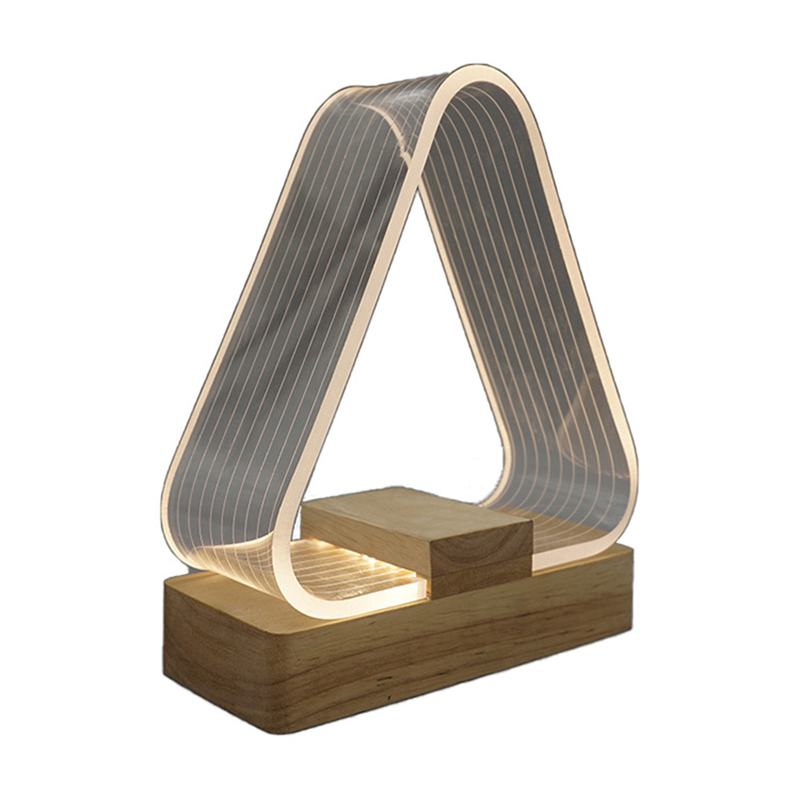 Usb Light Creative Home Nordic Simple Study Desk Lamp Charging Led Acrylic Night Light Holiday Gift Light Item Picture