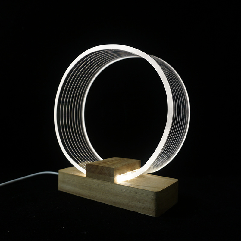 Usb Light Creative Home Nordic Simple Study Desk Lamp Charging Led Acrylic Night Light Holiday Gift Light Application Scenario