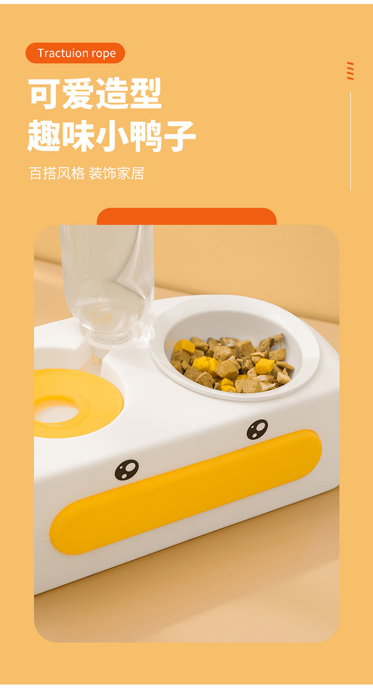 Gato automático beber tazón doble tazón de cerámica acero inoxidable perro comida tazón antideslizante anti-volteo protector de cuello de alimentación pet tazón doble pic 6