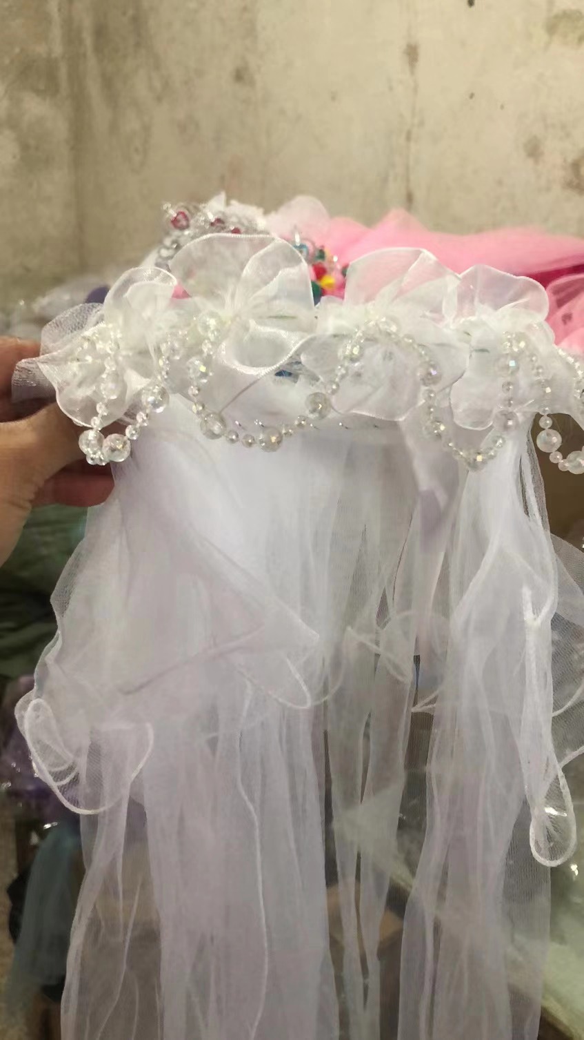 Holiday party, garland veil, Bridal veil, Princess wreath, garland, veil, veil, Festive tiara, full figure