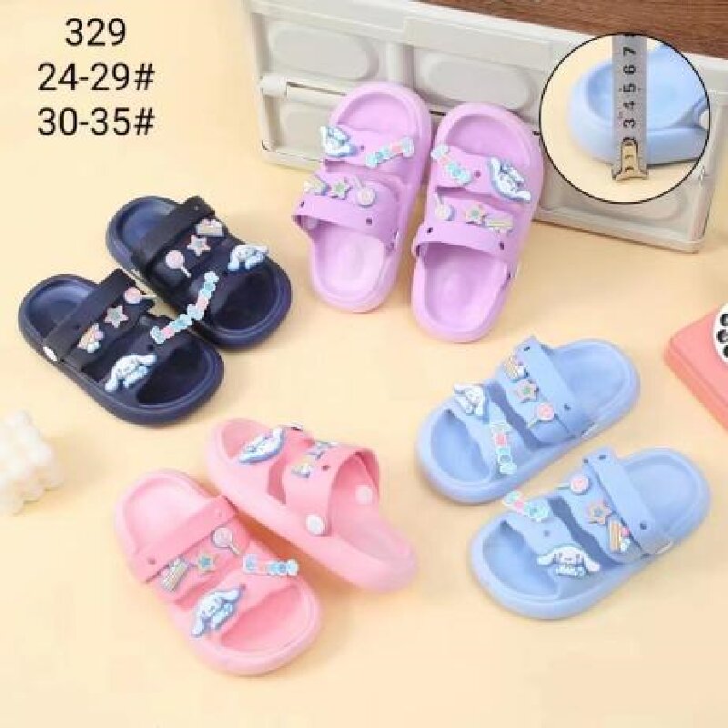 New foreign trade children's shoes, cartoon-patterned flip-flops, beach cool slippers, casual and breathable slippers for both indoor and outdoor use Item Picture