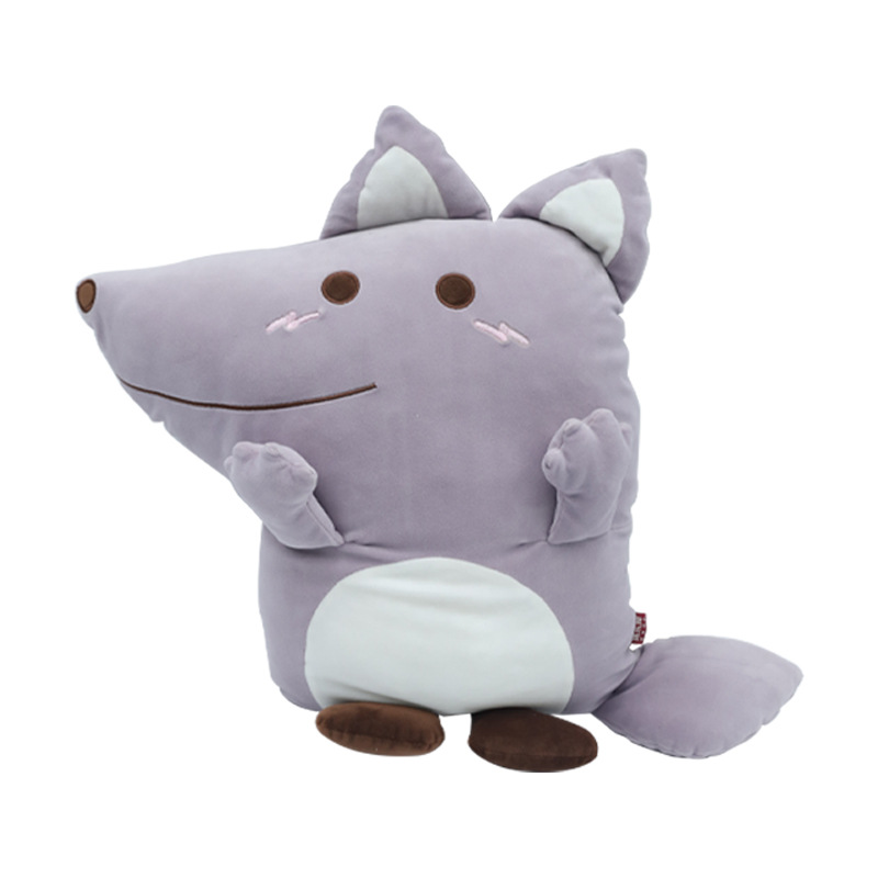 Dibujos animados animales lindos zorro almohada recreación casa relleno de algodón peluche juguete para niños muñeca boneco personalizado personalizado Item Picture