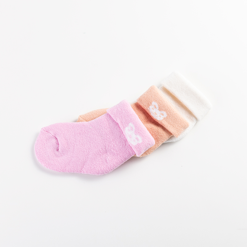 Male, female and children's socks, pure cotton socks, baby spring and autumn mid-calf socks Item Picture