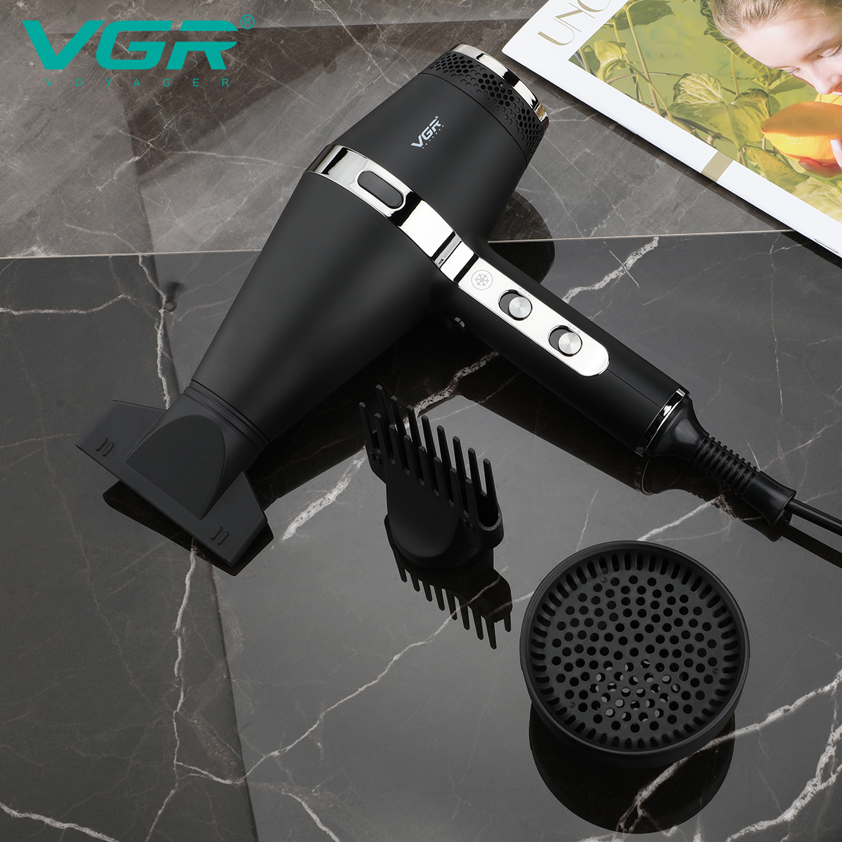 VGR451 hair dryer for household wholesale, high-power negative ion hair care, hair salon, hairdresser, hair dryer Item Picture