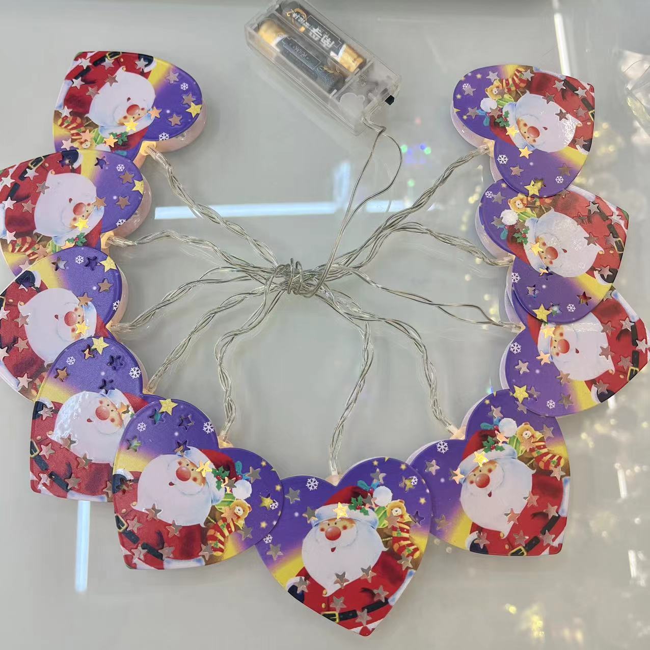 LED星星闪彩灯铁艺爱心圣诞造型灯串庭院户外露营求婚婚庆
霓虹灯室内led灯串灯霓虹灯详情图3