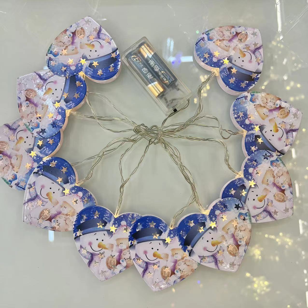 LED星星闪彩灯铁艺爱心圣诞造型灯串庭院户外露营求婚婚庆
霓虹灯室内led灯串灯霓虹灯详情图5