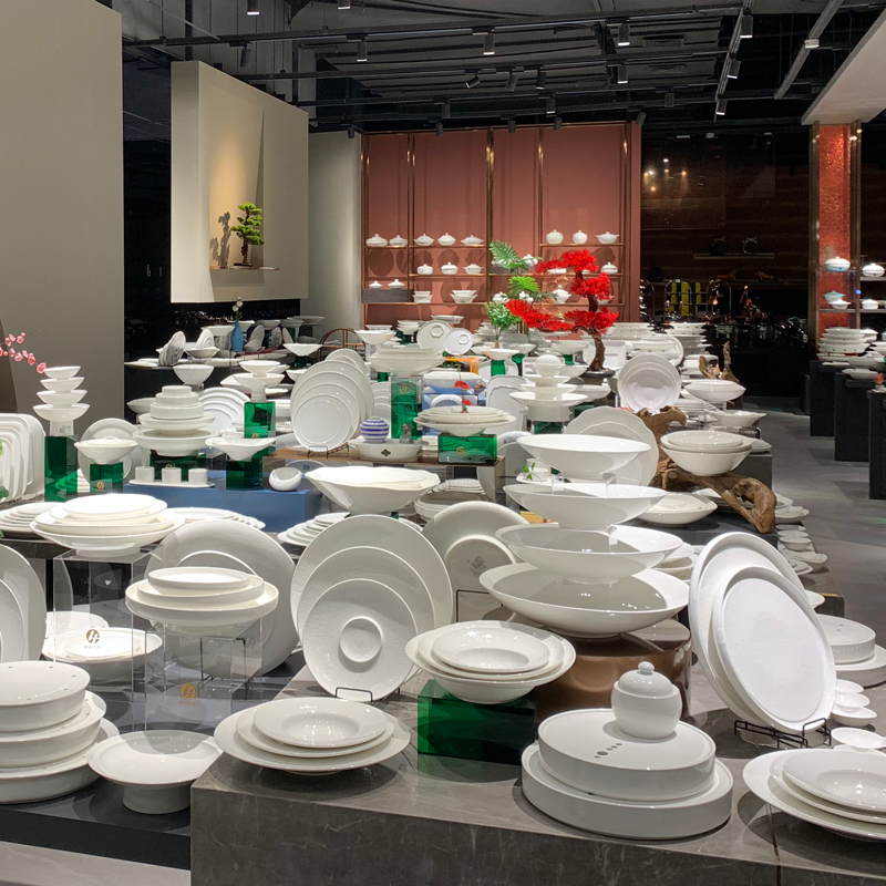 碗盘/陶瓷/餐具/盘子/陶瓷沙拉盘子白底实物图