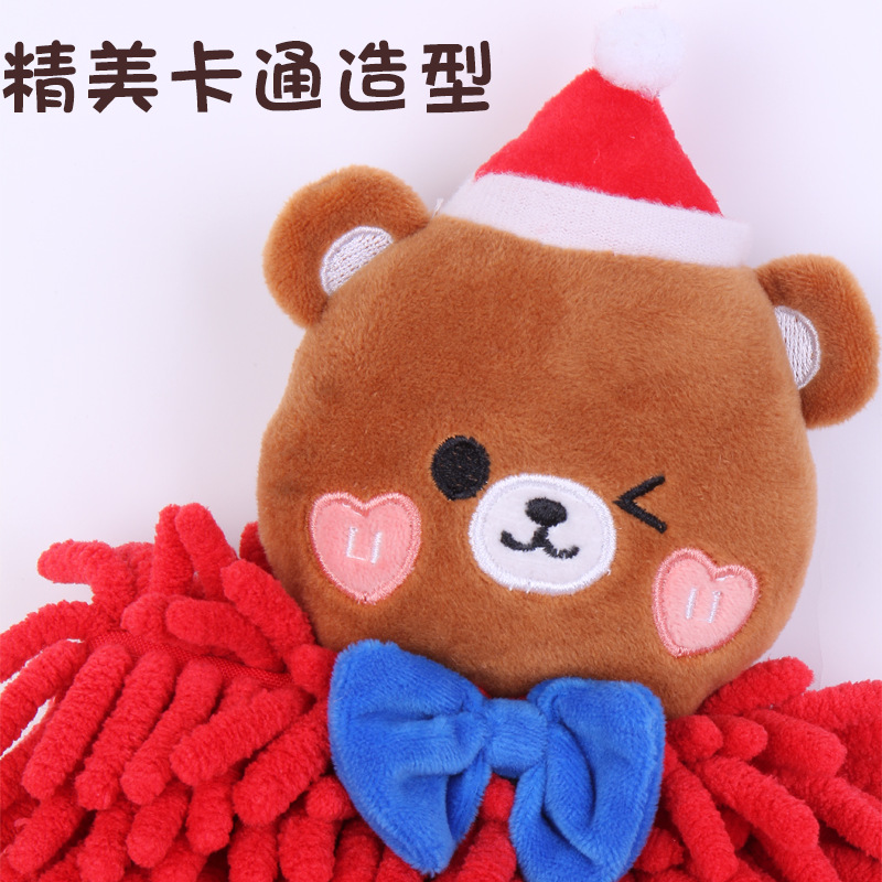 Order custom-made animal Christmas Sydney hand towels, Kanglehouse cartoon hanging creative thickened absorbent hand towels details Picture