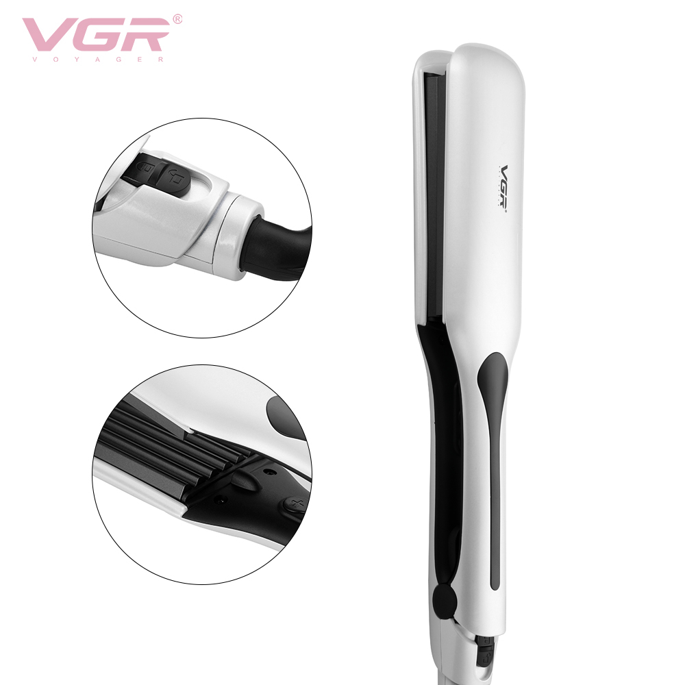VGR557 corn silk clipper, Amazon export hair perming device, hair fluffing pad, hair straightening device, and wide curling device wholesale details Picture