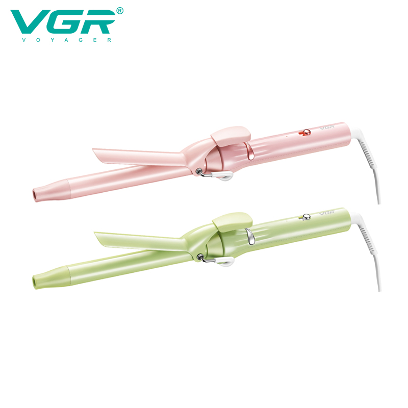 VGR565跨境新款蛋卷夹快速多档温控伤家用恒温大波浪多功能卷发棒