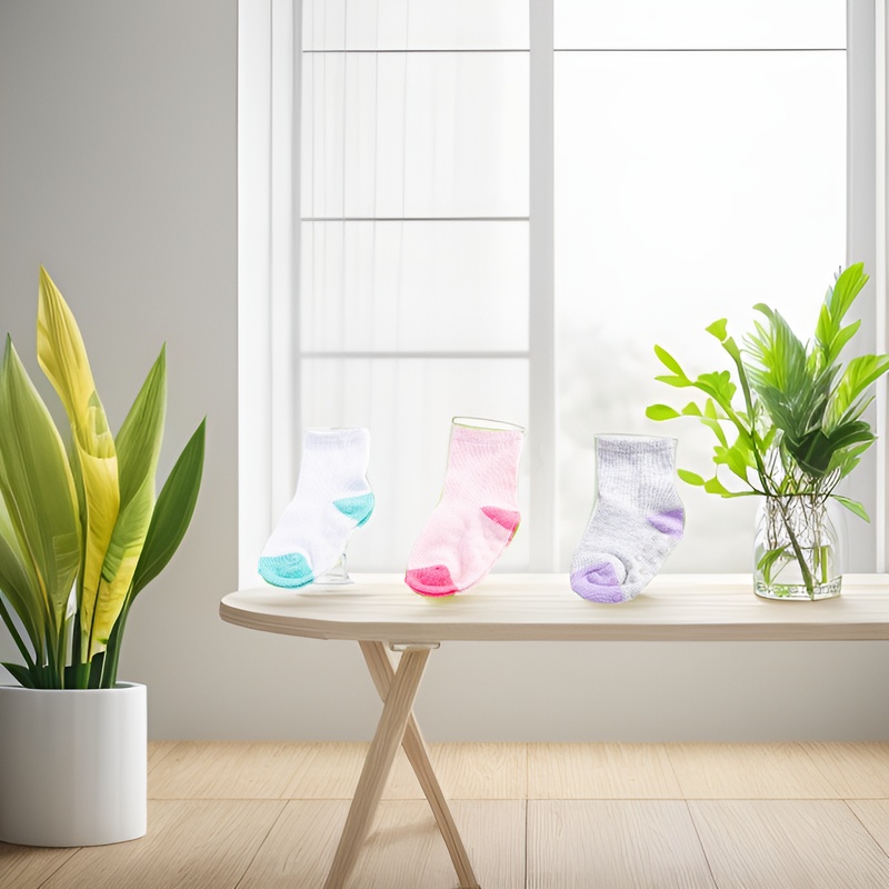 Male, female and children's socks, pure cotton socks, baby mid-calf socks