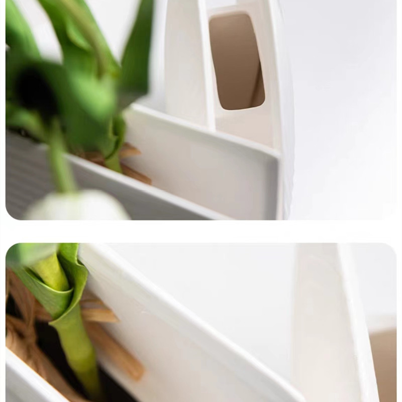 现代简约几何花器摆件陶瓷花瓶氛围感家居样板间客厅装饰品详情6