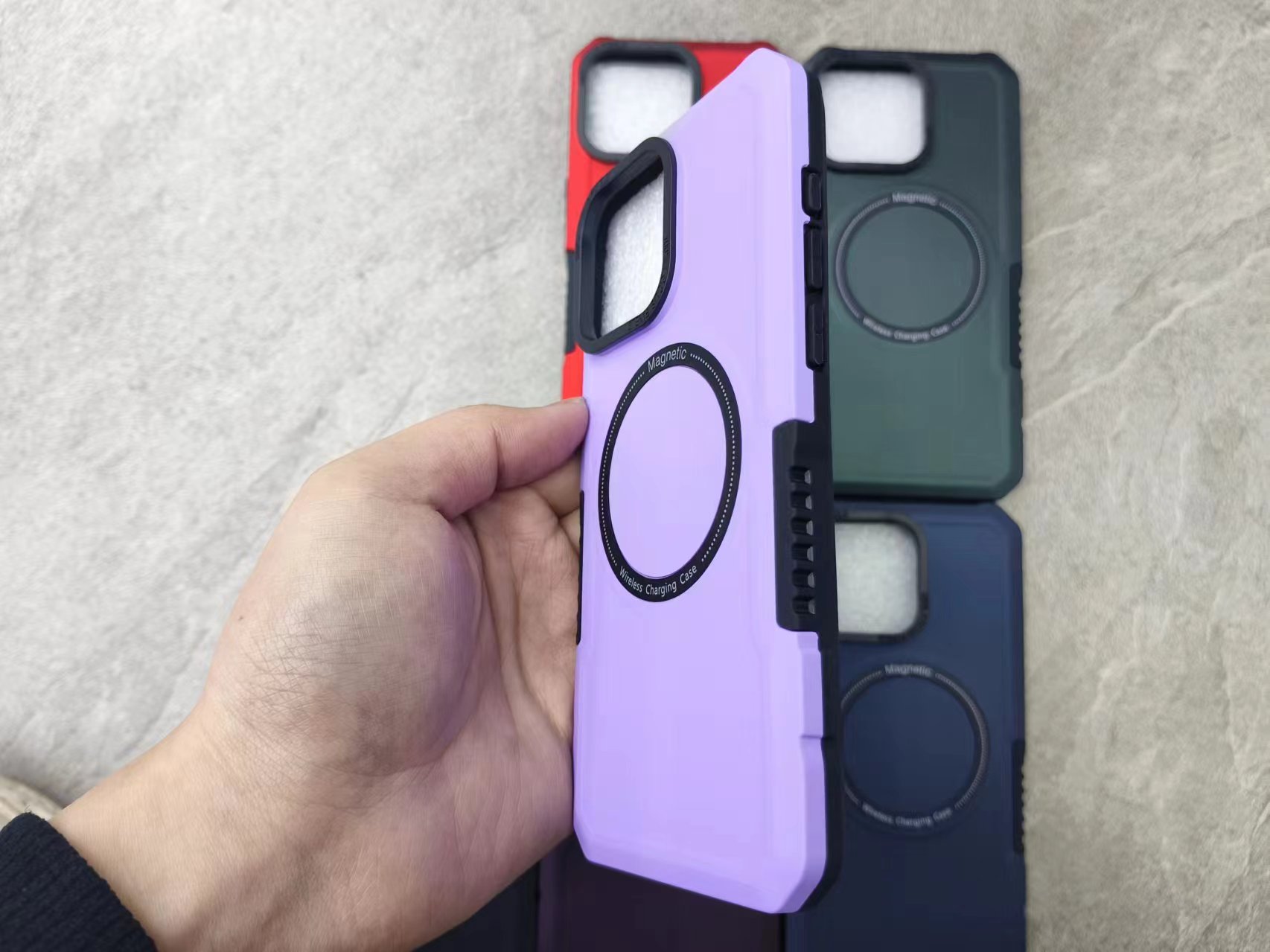 "Magic Eye Magnetic Attraction 2-in-1 Phone Case. Specification image